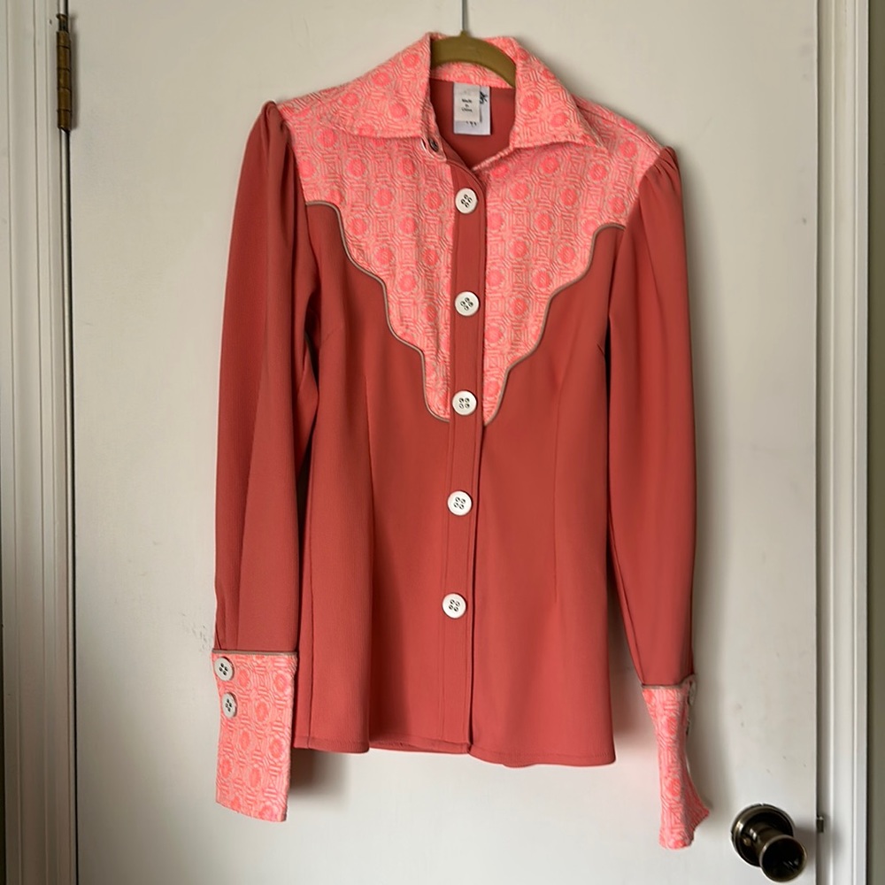 Nuvula contrast fabrics shirt blouse